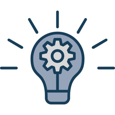 Yaratıcı bir fikir simge vektör çizim