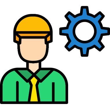 Mühendis simgesi vektör çizimi
