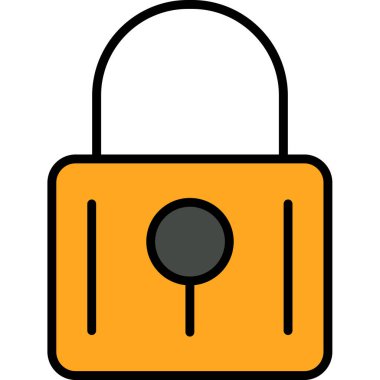 ikon vektör illüstrasyonunu kilitle