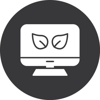 fare vektör tasarımı ile bilgisayar monitörü