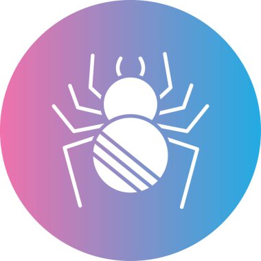 Örümcek ağı ikonu vektör illüstrasyonu