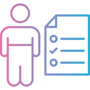 İnsan simgesinin vektör illüstrasyonu