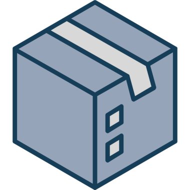 kutu teslim paketi simgesi - taslak biçimi