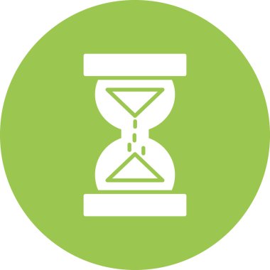 Kum saati. Web simgesi vektör tasarımı