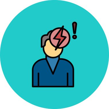 Maske simgesi olan bir adamın vektör çizimi