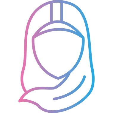 Kadın yüz maskesi vektör illüstrasyonu