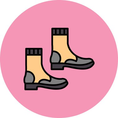 Bir çift pembe ve sarı çorabın vektör çizimi