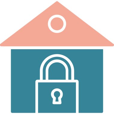 Kilit. Web simgesi basit illüstrasyon