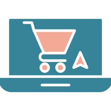 Alışveriş arabası simgesi, vektör