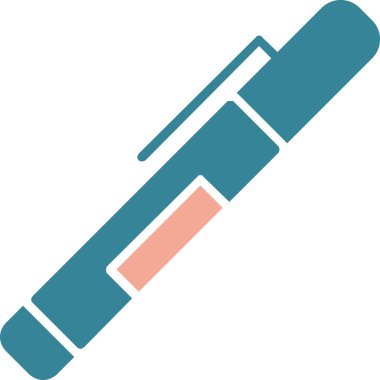 Kalem. Web simgesi basit illüstrasyon