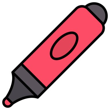 Kalem. Web simgesi basit illüstrasyon