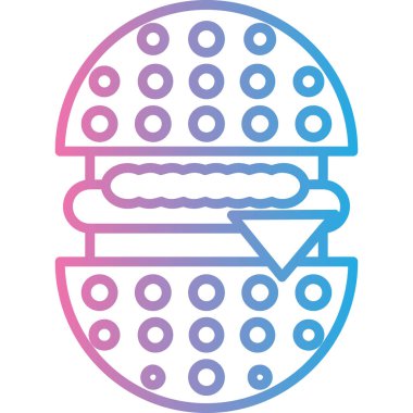 Fırın. Web simgesi basit illüstrasyon