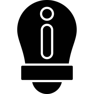 Ampul. Web simgesi tasarımı illüstrasyonu