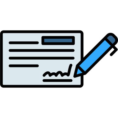 Belge. Web simgesi basit illüstrasyon