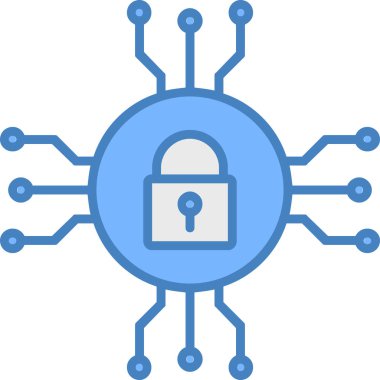 Güvenlik simgesi. vektör illüstrasyonu