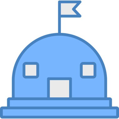 Yemek. Web simgesi basit illüstrasyon