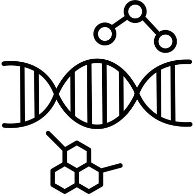 Molekül simgesi vektör illüstrasyonu