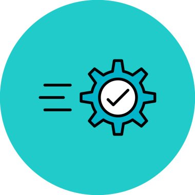 Kişisel ve ticari kullanım için vektör ayarı simgesi.