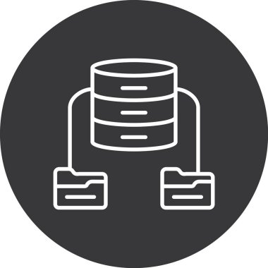 Kolayca düzenleyebilen ve düzenleyebilen Veri Sunucusu Vektörü simgesi