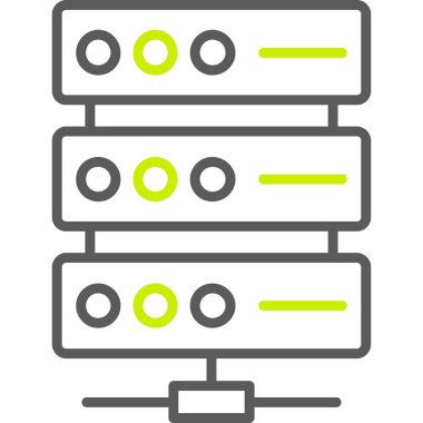 sunucu simgesi. Basit tasarım