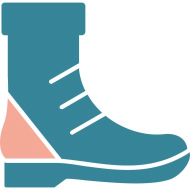 Ayakkabı. Web simgesi basit illüstrasyon