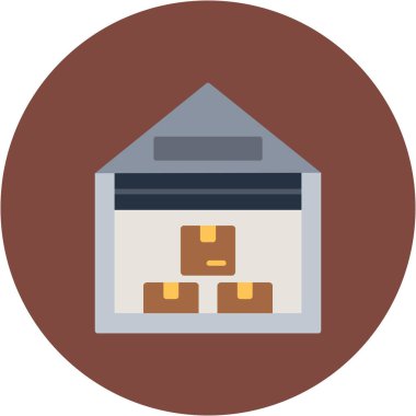 Bir ev simgesinin vektör illüstrasyonu