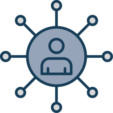 şebeke. Web simgesi basit illüstrasyon