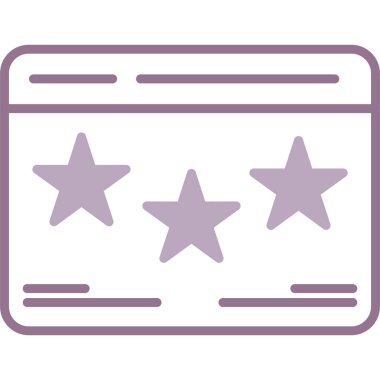 derecelendirme renk çizgisi simgesi