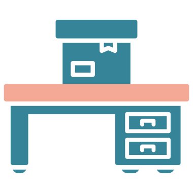 Dolap. Web simgesi basit illüstrasyon