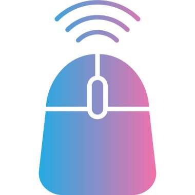 kablosuz fare simgesi, vektör illüstrasyonu basit tasarım