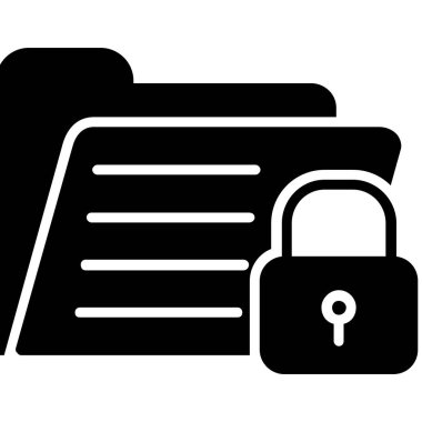 Kilit. Web simgesi basit tasarım