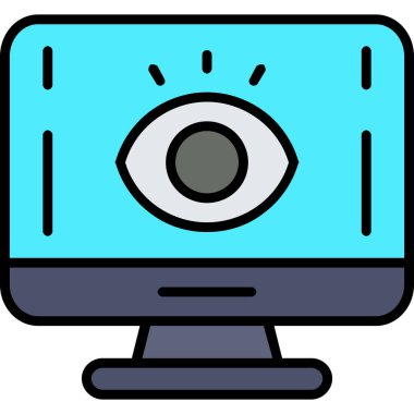 Video kamera simgesi. özet kamera vektörü simgesi düz renk izole edildi