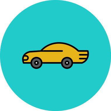 araba simgesi vektör illüstrasyonu