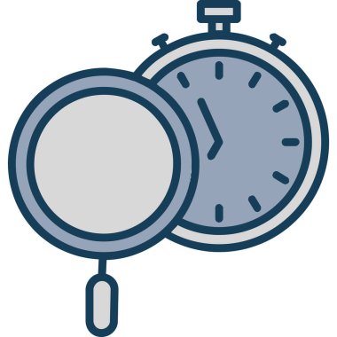 Kronometre simgesi, vektör illüstrasyonu basit tasarım