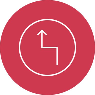 Eğilim biçimi izole edilmiş arkaplanda ok simgesi