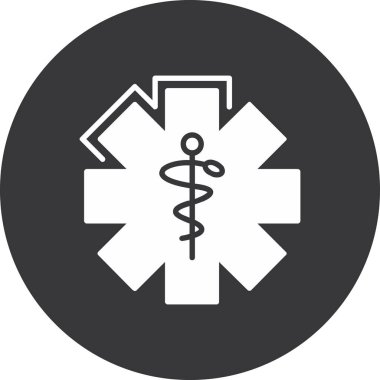 Ambulans simgesinin vektör çizimi