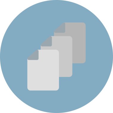 belge dosya düz simgesi, vektör, illüstrasyon