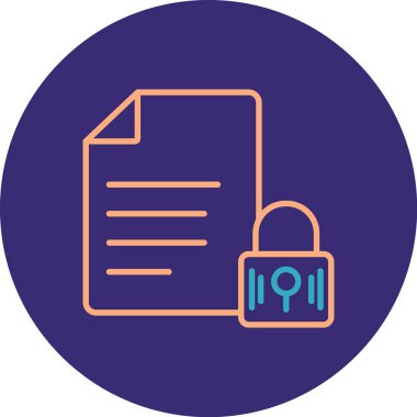 Belge simgesinin vektör illüstrasyonu