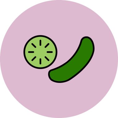 Salatalık. Web simgesi basit illüstrasyon