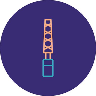 Kule. Web simgesi basit illüstrasyon