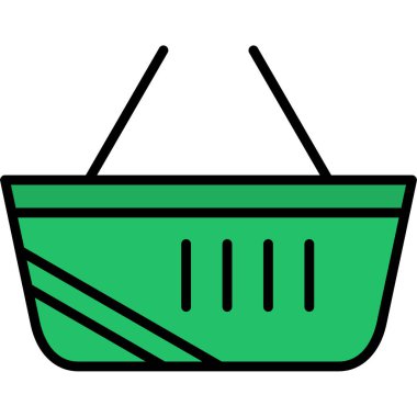 Sepet Simgesi vektör illüstrasyonu