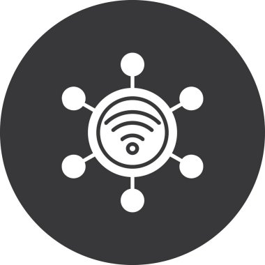 wifi ağ vektör simgesi