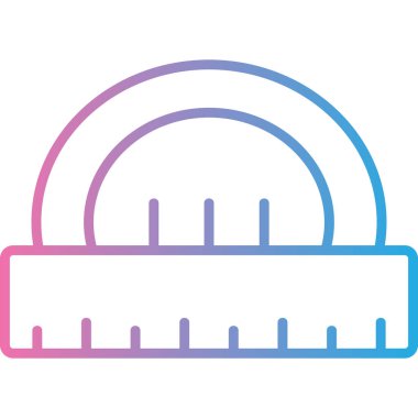 Cetvel simgesi vektörü. Teyp sembolü ölçülüyor.