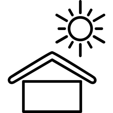 enerji ve enerji hattı vektör simgesi.