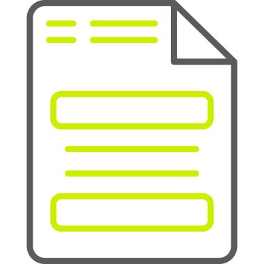 Belge. Web simgesi basit illüstrasyon