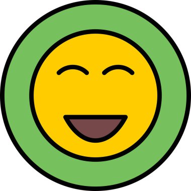 face emoticon simgesi, vektör illüstrasyon tasarımı