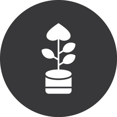 bitki simgesi vektör illüstrasyonu