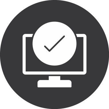 Dizüstü bilgisayar simgesinin vektör çizimi