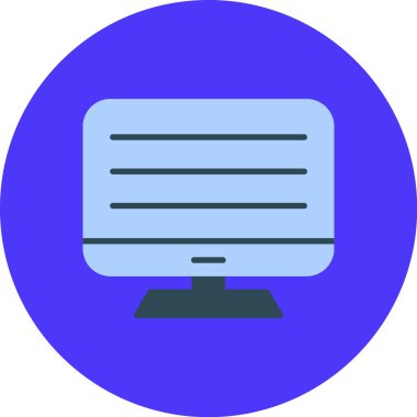 Bilgisayar. Web simgesi basit illüstrasyon