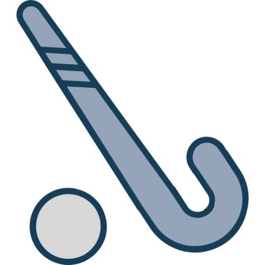 hokey ekipman simgesi, vektör illüstrasyonu